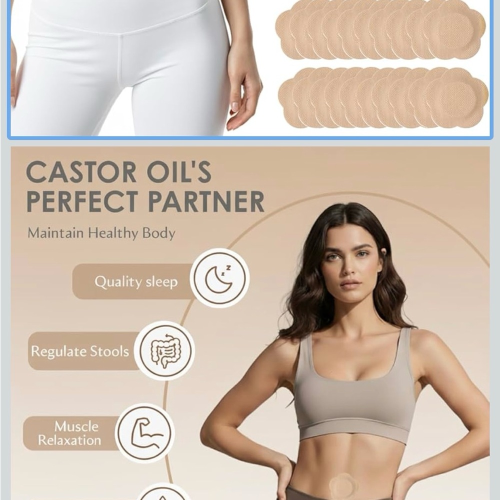 50 Castor Oil Patches - Picture 2 of 2